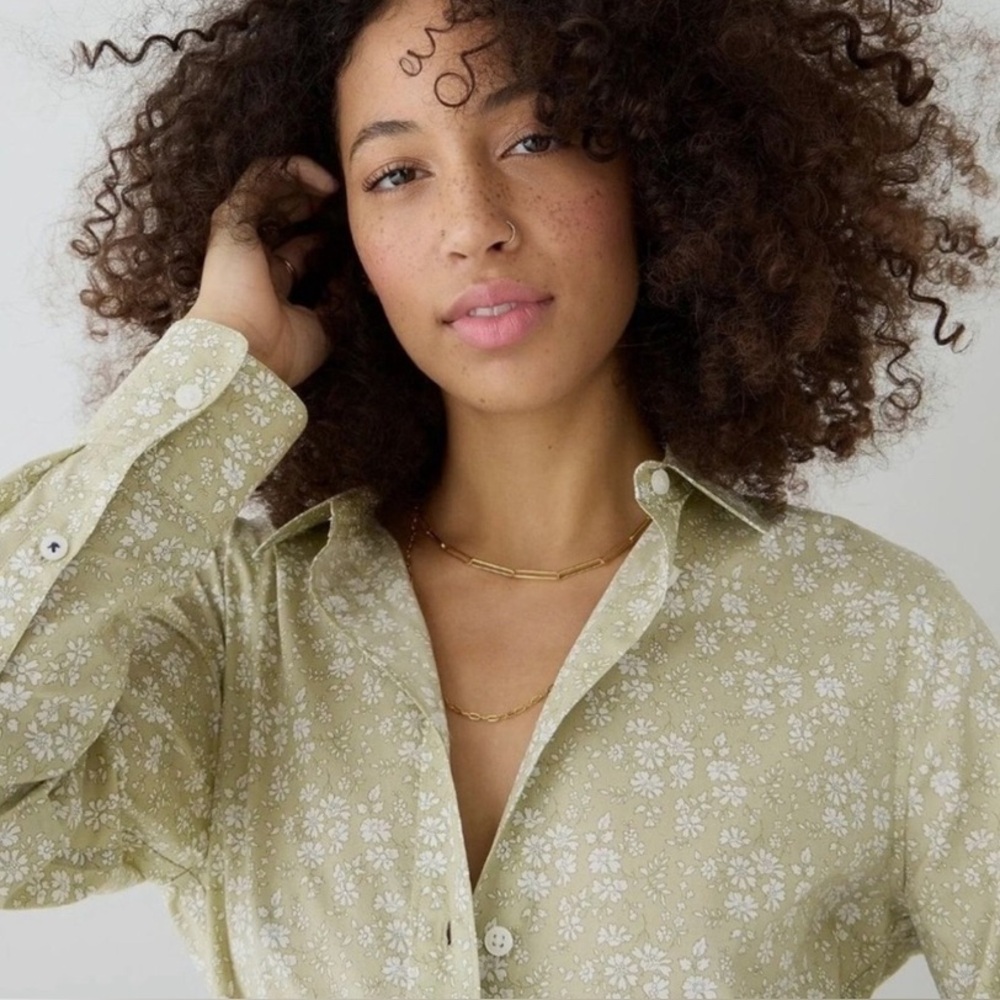 J. Crew Liberty floral shirt